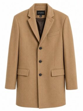 Banana Republic Camel Wool Blend Topcoat Overcoat - Size M